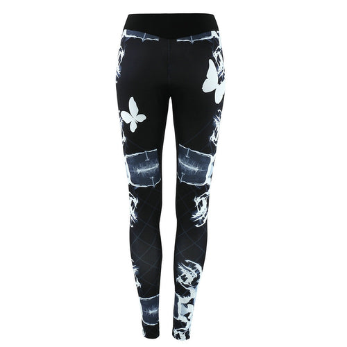 Yoga Pants Sportwear Womens  Print Leggings Running