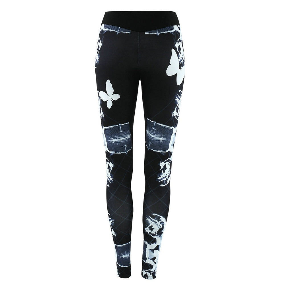 Yoga Pants Sportwear Womens  Print Leggings Running