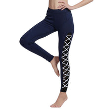 Load image into Gallery viewer, Women Yoga Leggings Middle Waist Yoga Pant