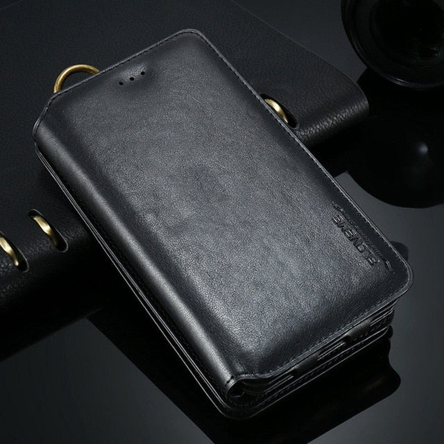 FLOVEME Classical Leather Wallet Case