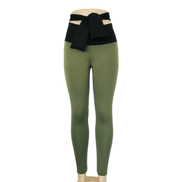 Women Sports Pants High Waist Fashion Yoga Fitness Leggings