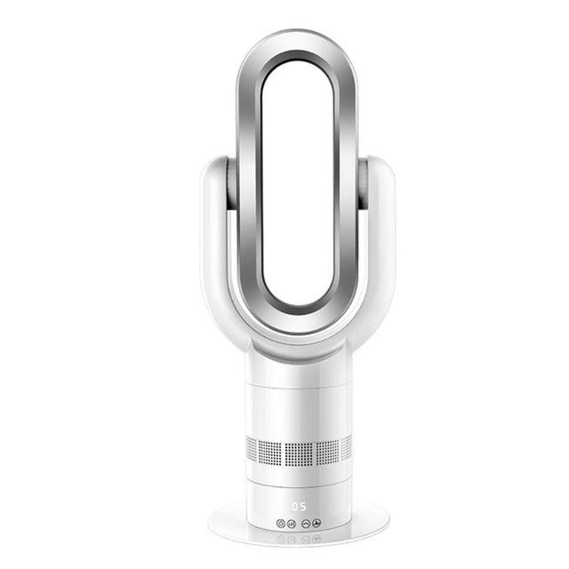 LCD Touch Oval Mute Remote Timing Bladeless Fan Air Flow Heater Cooling Fan