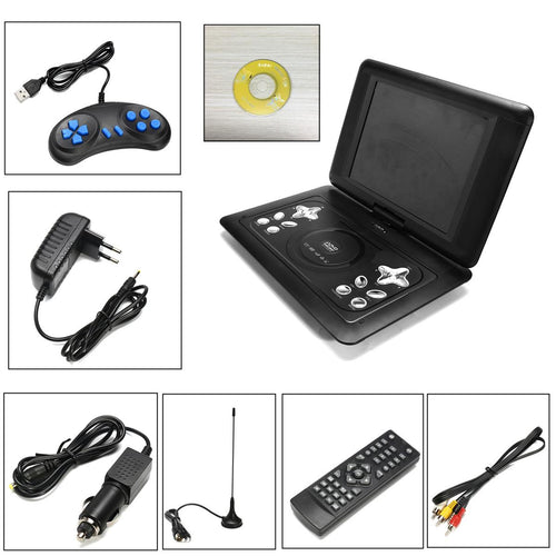 Portable 12 Inch HD LCD Screen TV Mobile DVD Game